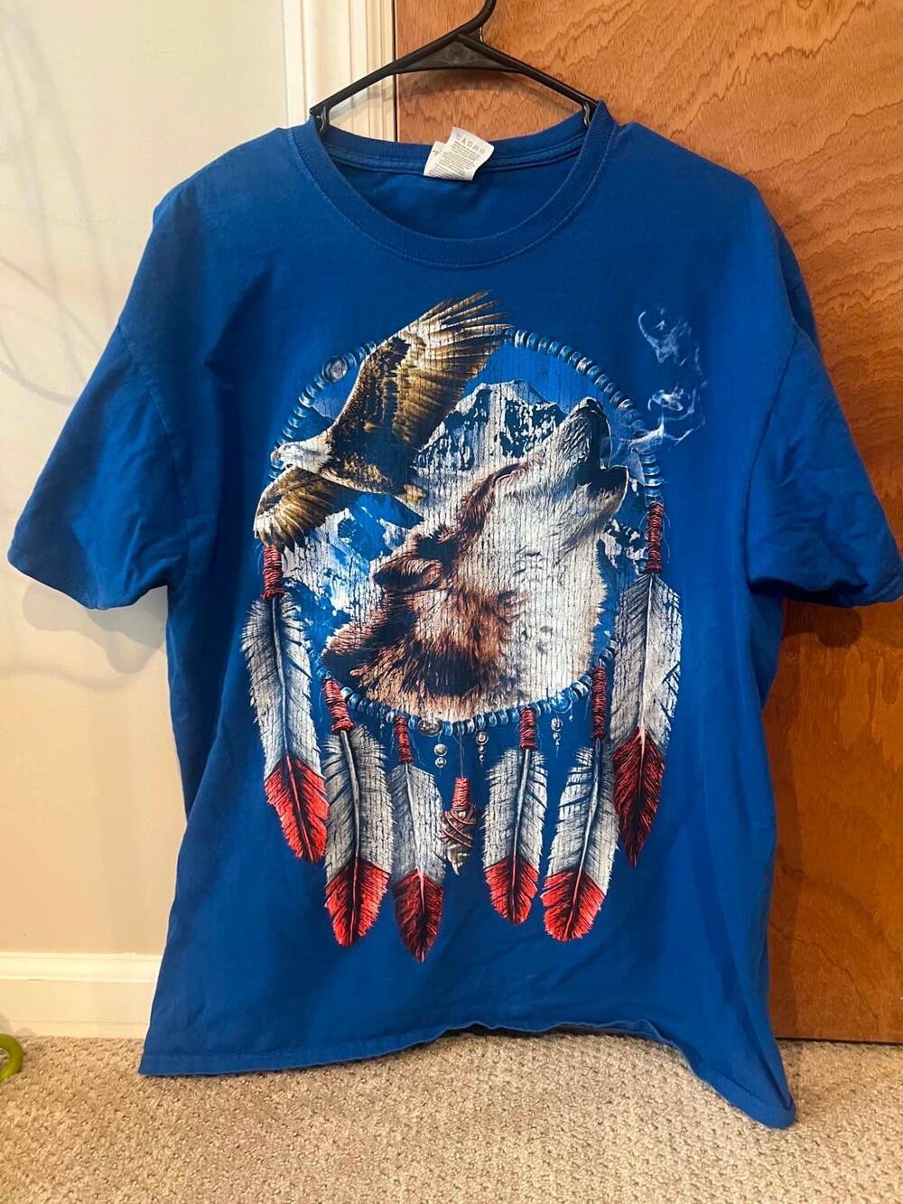 Vintage wolf dream catcher tshirt